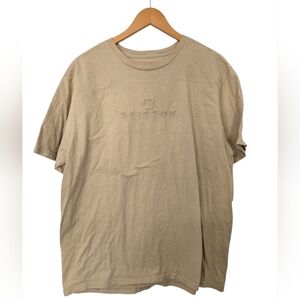 Brixton Men's Beige Short Sleeve Tee Size Large